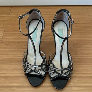 Betsey Johnson Women's Black Sz. 8 M dressy heeled sandal
